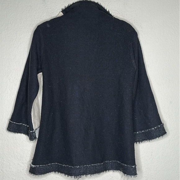 Anthropologie Sparrow One Snap Wrap Cardigan Sweater Size Small Merino Wool - Picture 6 of 7